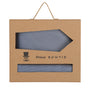 Prince Bowtie Set Krawatte + Einstecktuch im Micro-Design - Box - Blau
