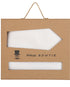 Prince Bowtie Set Krawatte + Einstecktuch im Micro-Design - Box - Off-White