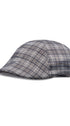 Prince Bowtie Schiebermütze im edlen Karo-Design - Vorderansicht - Beige/Grau