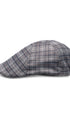 Prince Bowtie Schiebermütze im edlen Karo-Design - Seitenansicht - Beige/Grau