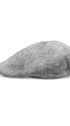 Prince Bowtie Schiebermütze im sportiven Leinenlook - Seitenansicht - Grau