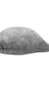 Prince Bowtie Schiebermütze im sportiven Leinenlook - Ansicht von hinten - Grau