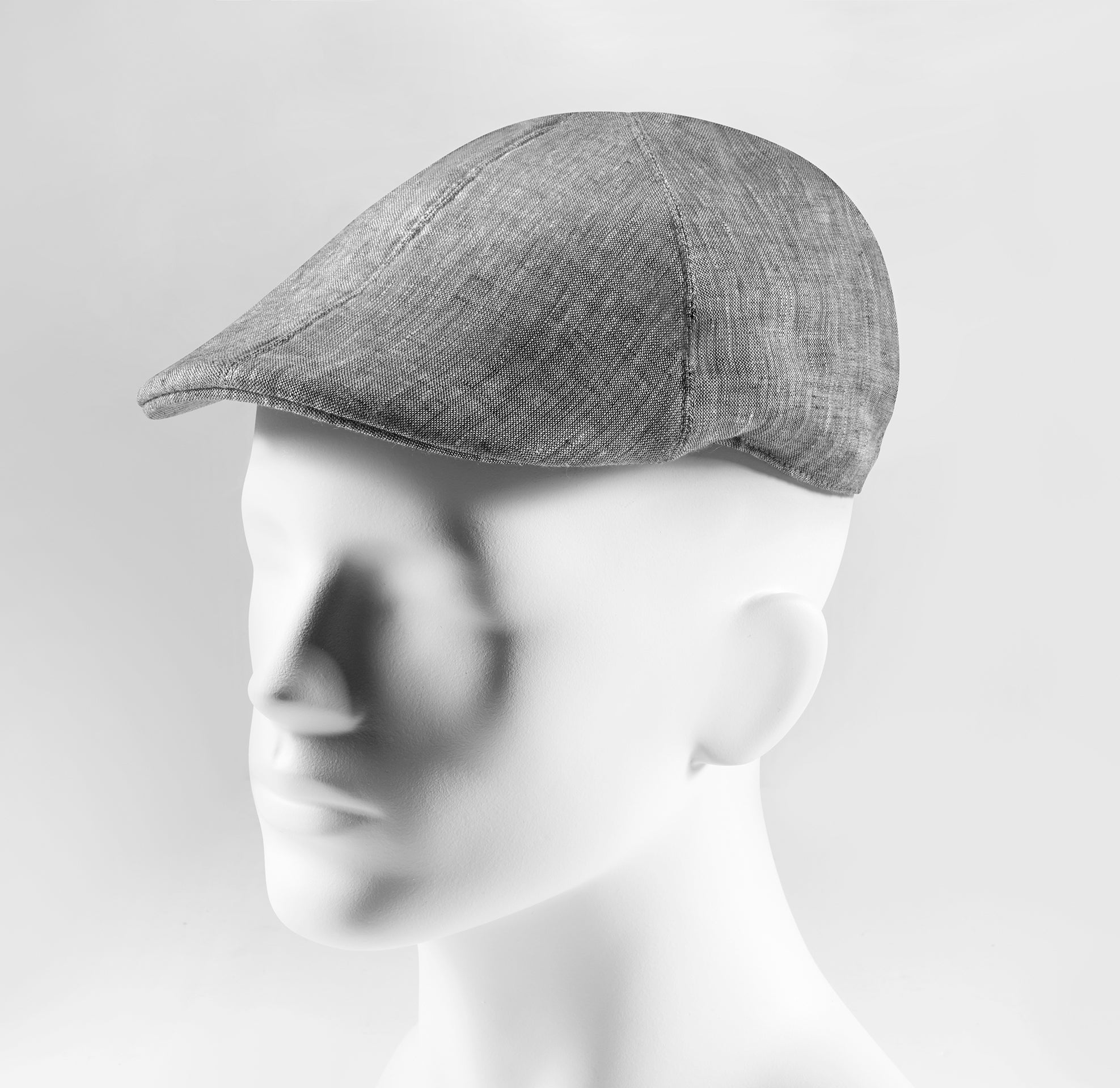 Prince Bowtie Schiebermütze im sportiven Leinenlook - Grau