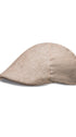 Prince Bowtie Schiebermütze im sportiven Leinenlook - Vorderansicht - Beige
