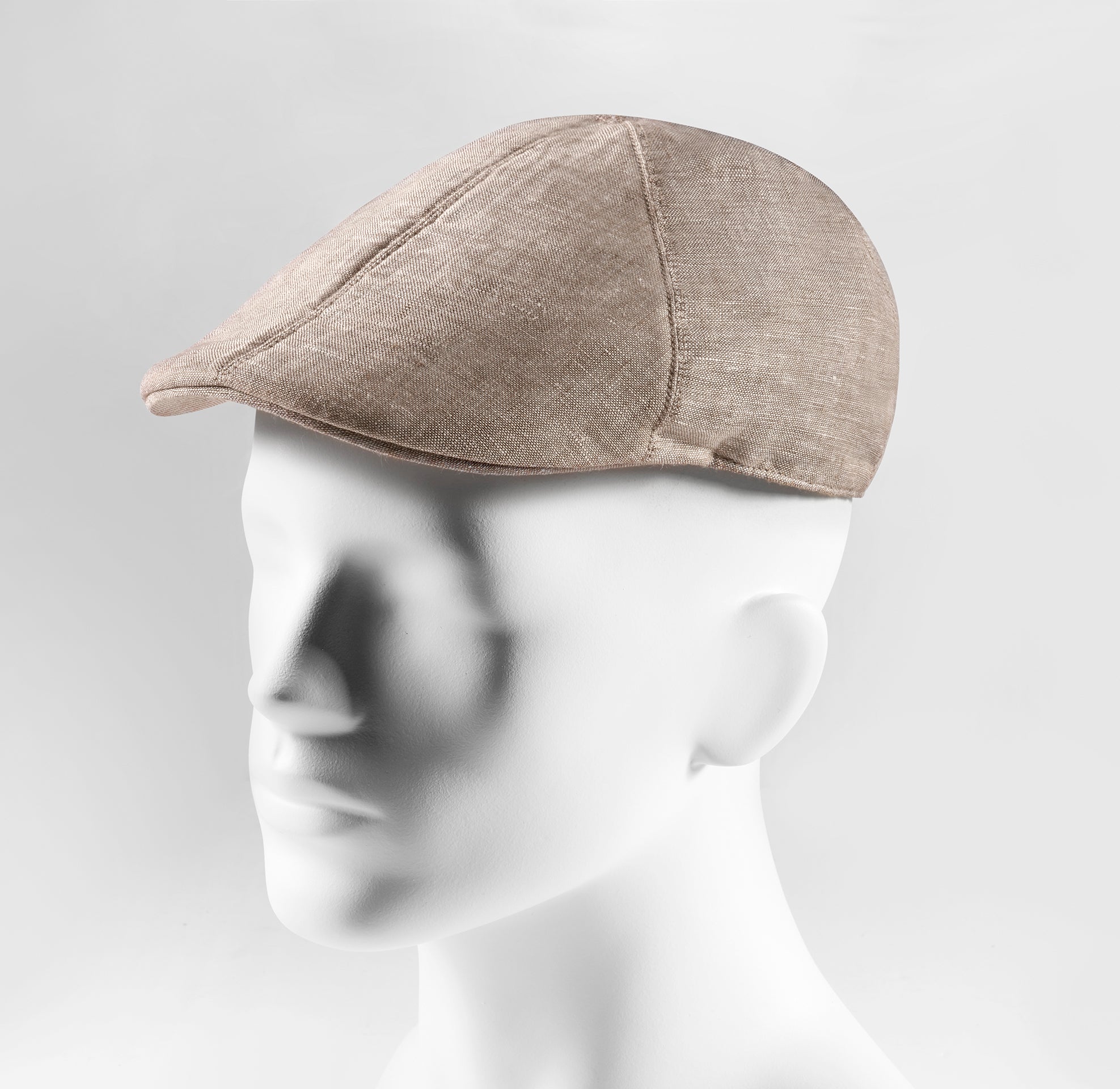 Prince Bowtie Schiebermütze im sportiven Leinenlook - Beige