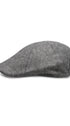 Prince Bowtie Schiebermütze im rustikalen Uni Design - Seitenansicht - Grau