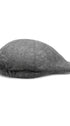 Prince Bowtie Schiebermütze im rustikalen Uni Design - Ansicht von hinten - Grau