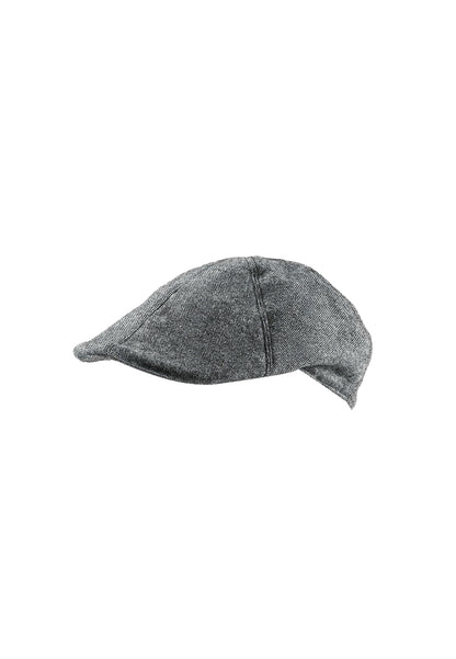 Gray flat cap