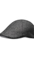 Prince Bowtie Schiebermütze im rustikalen Uni Design - Vorderansicht - Anthrazit