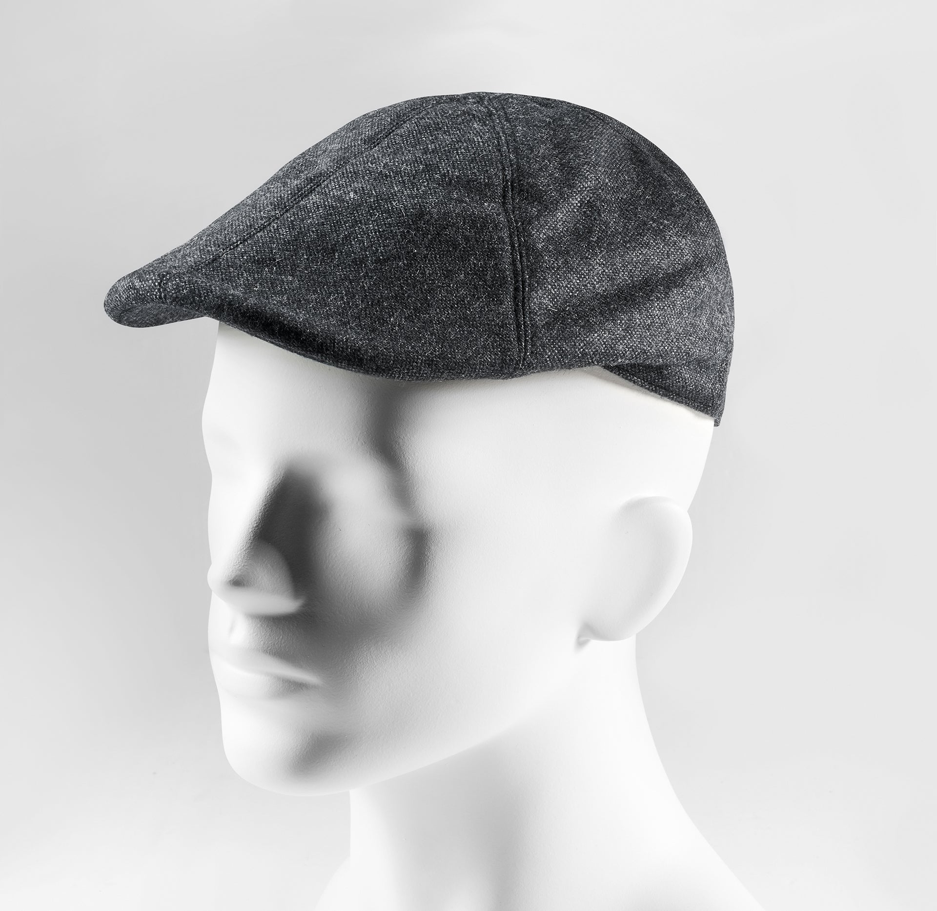 Prince Bowtie Schiebermütze im rustikalen Uni Design - Anthrazit