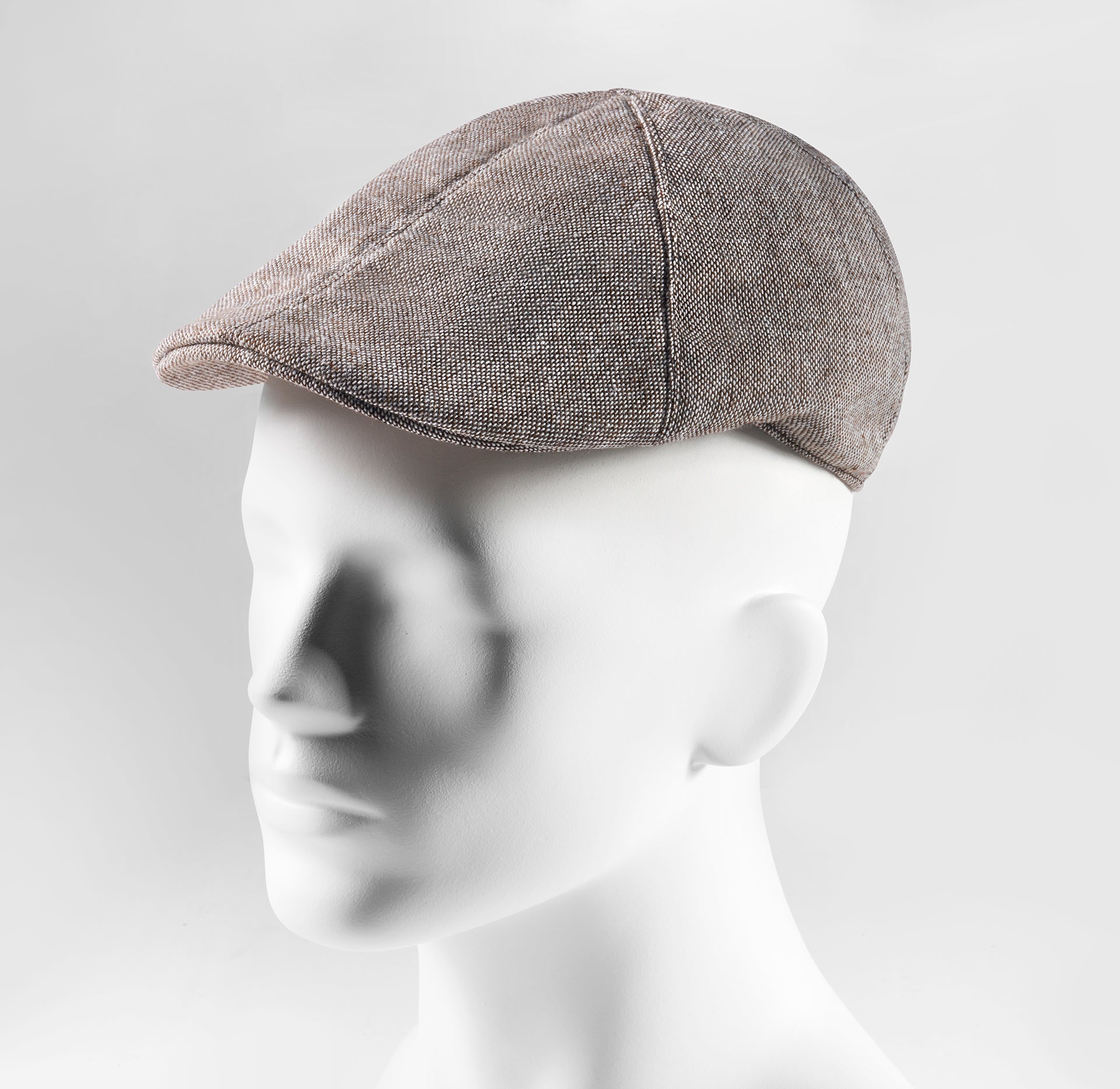 Prince Bowtie Schiebermütze im rustikalen Uni Design - Beige