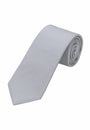 Basic Picoté Krawatte - 7 cm - Grau