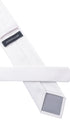 Seidenfalter Basic Picoté Krawatte - 7 cm - Rückseite der Krawatte - Weiß