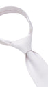 Seidenfalter Basic Picoté Krawatte - 7 cm - gebundener Knoten nur zur Veranschaulichung (ist nicht vorgebunden, wie beispielsweise die Zip Krawatte) - Weiß