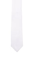 Seidenfalter Basic Picoté Krawatte - 7 cm - Vorderseite der Krawatte - Weiß