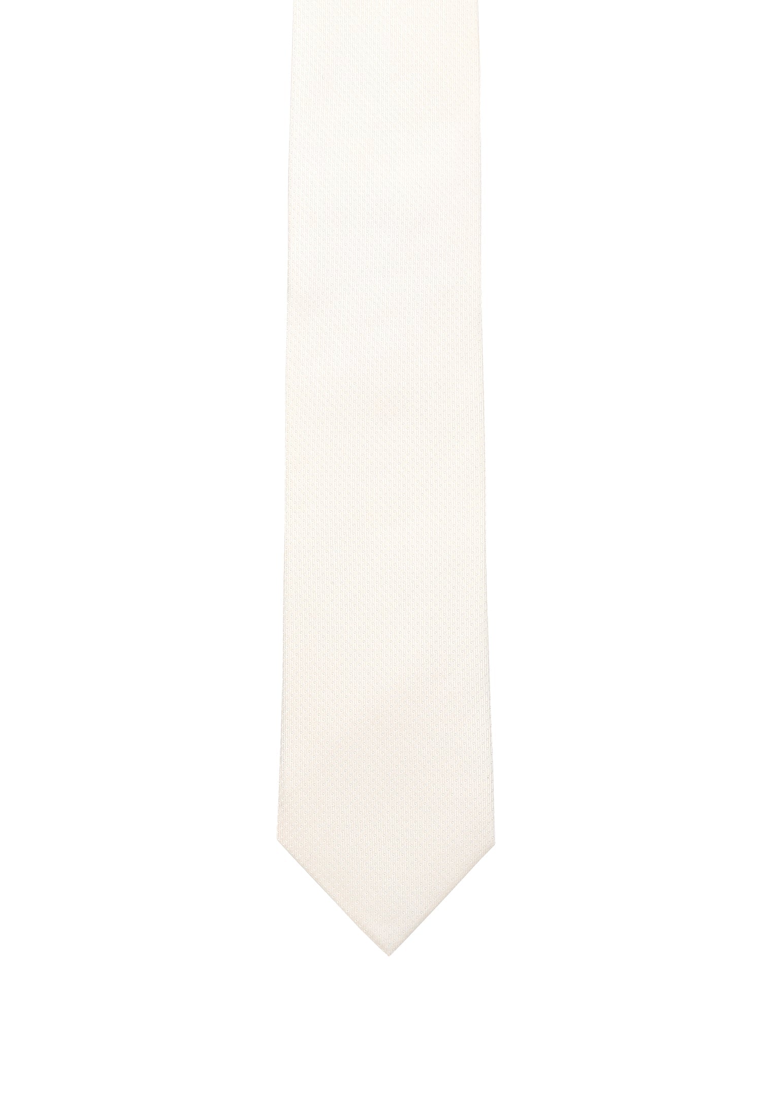 Seidenfalter Basic Picoté Krawatte - 7 cm - Vorderseite der Krawatte - Champagner