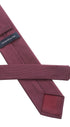 Seidenfalter Basic Picoté Krawatte - 7 cm - Rückseite der Krawatte - Wein