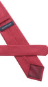Seidenfalter Basic Picoté Krawatte - 7 cm - Rückseite der Krawatte - Hellrot