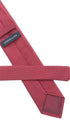 Seidenfalter Basic Picoté Krawatte - 7 cm - Rückseite der Krawatte - Mittelrot