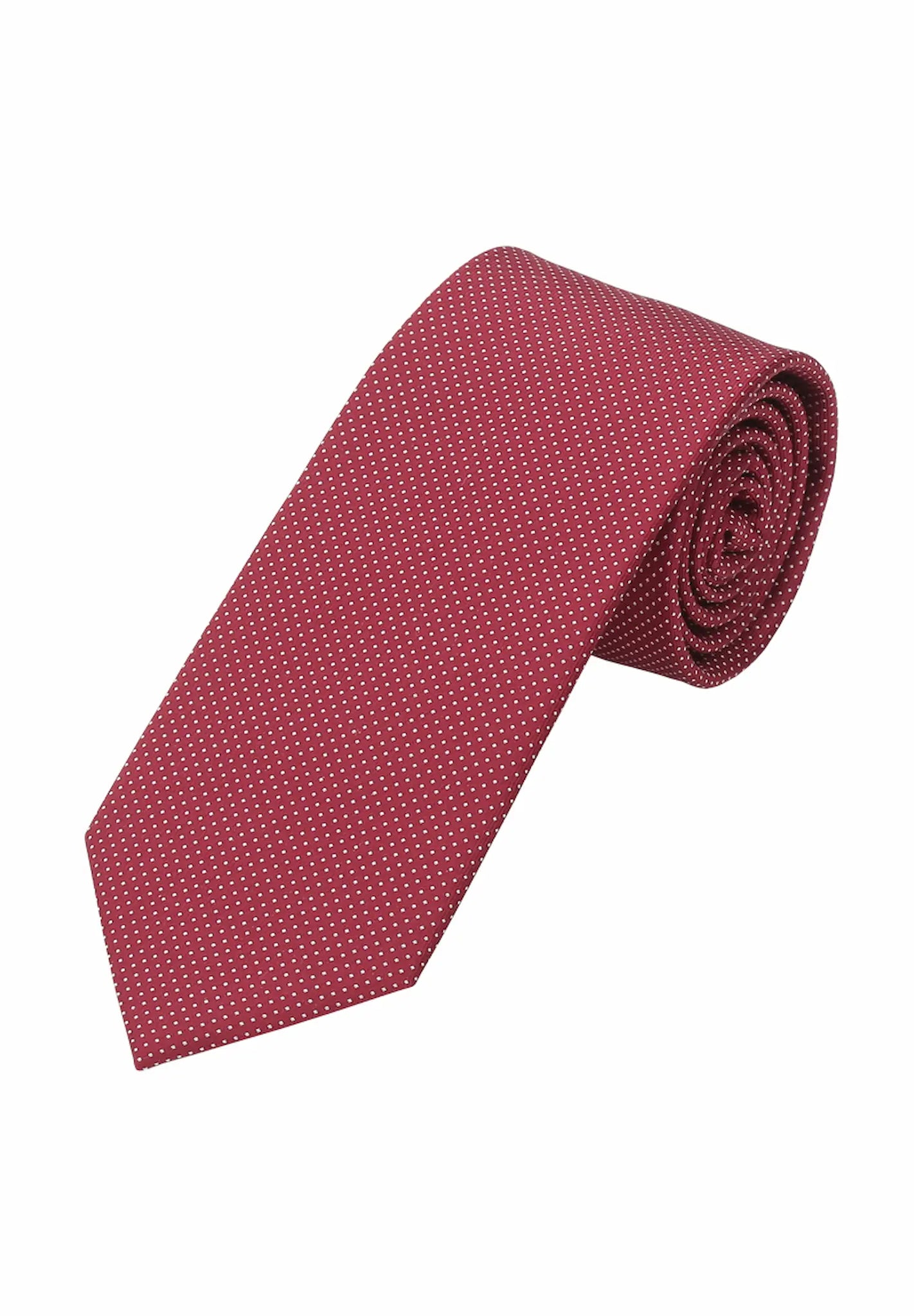 Basic Picoté Krawatte - 7 cm - Bordeaux