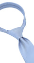 Seidenfalter Basic Uni Krawatte - 7 cm - gebundener Knoten nur zur Veranschaulichung (ist nicht vorgebunden, wie beispielsweise die Zip Krawatte) - Hellblau