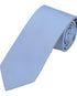 Seidenfalter Basic Uni Krawatte - 7 cm - Design und Farbe der Krawatte - Hellblau