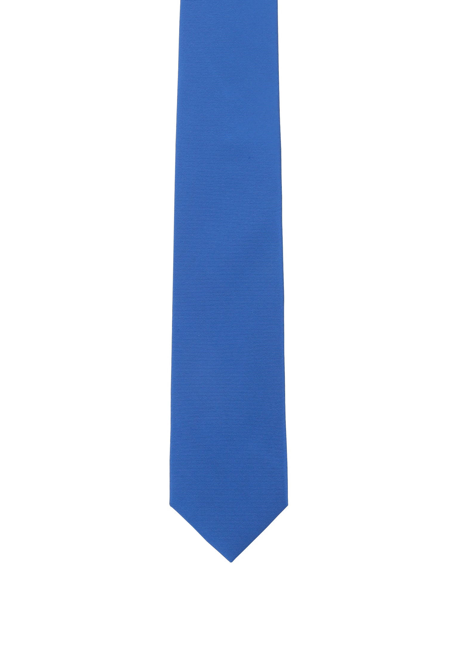 Seidenfalter Basic Uni Krawatte - 7 cm - Vorderseite der Krawatte - Royalblau