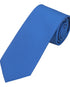 Seidenfalter Basic Uni Krawatte - 7 cm - Design und Farbe der Krawatte - Royalblau