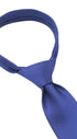 Seidenfalter Basic Uni Krawatte - 7 cm - gebundener Knoten nur zur Veranschaulichung (ist nicht vorgebunden, wie beispielsweise die Zip Krawatte) - Jeansblau