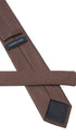Seidenfalter Basic Uni Krawatte - 7 cm - Mittelbraun