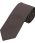 Seidenfalter Basic Uni Krawatte - 7 cm - Design und Farbe der Krawatte - Dunkelbraun