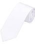 Seidenfalter Basic Uni Krawatte - 7 cm - Design und Farbe der Krawatte - Weiß