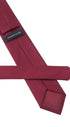 Seidenfalter Basic Uni Krawatte - 7 cm - Rückseite der Krawatte - Wein