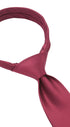 Seidenfalter Basic Uni Krawatte - 7 cm - gebundener Knoten nur zur Veranschaulichung (ist nicht vorgebunden, wie beispielsweise die Zip Krawatte) - Wein