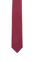 Seidenfalter Basic Uni Krawatte - 7 cm - Vorderseite der Krawatte - Wein