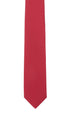 Seidenfalter Basic Uni Krawatte - 7 cm - Vorderseite der Krawatte - Hellrot
