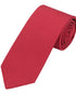 Seidenfalter Basic Uni Krawatte - 7 cm - Design und Farbe der Krawatte - Hellrot