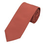 Seidenfalter Basic Uni Krawatte - 7 cm - Design und Farbe der Krawatte - Ziegel