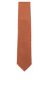 Seidenfalter Basic Uni Krawatte - 7 cm - Vorderseite der Krawatte - Cognac