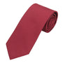 Seidenfalter Basic Uni Krawatte - 7 cm - Design und Farbe der Krawatte - Mittelrot