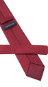 Seidenfalter Basic Uni Krawatte - 7 cm - Rückseite der Krawatte - Bordeaux