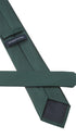 Seidenfalter Basic Uni Krawatte - 7 cm - Rückseite der Krawatte - Flaschen Grün
