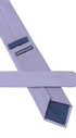 Seidenfalter Basic Uni Krawatte - 7 cm - Rückseite der Krawatte - Flieder