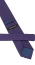 Seidenfalter Basic Uni Krawatte - 7 cm - Rückseite der Krawatte - Lila
