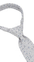 Seidenfalter Festliche Flower Krawatte - 7 cm - gebundener Knoten nur zur Veranschaulichung (ist nicht vorgebunden, wie beispielsweise die Zip Krawatte) - Hellgrau