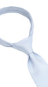 Seidenfalter Festliche Micro Krawatte - 7 cm - gebundener Knoten nur zur Veranschaulichung (ist nicht vorgebunden, wie beispielsweise die Zip Krawatte) - Hellblau