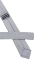 Seidenfalter Basic Picoté Krawatte - 6 cm - Rückseite der Krawatte - Grau