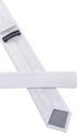 Seidenfalter Basic Picoté Krawatte - 6 cm - Rückseite der Krawatte - Weiß