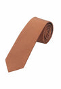 Basic Picoté Krawatte - 6 cm - Cognac