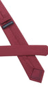 Seidenfalter Basic Picoté Krawatte - 6 cm - Rückseite der Krawatte - Bordeaux